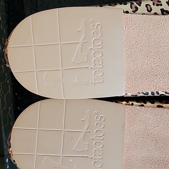 Tictactoes animal metallic print,  NWOT, dancing ballerina style shoes, size 10 - Picture 5 of 9